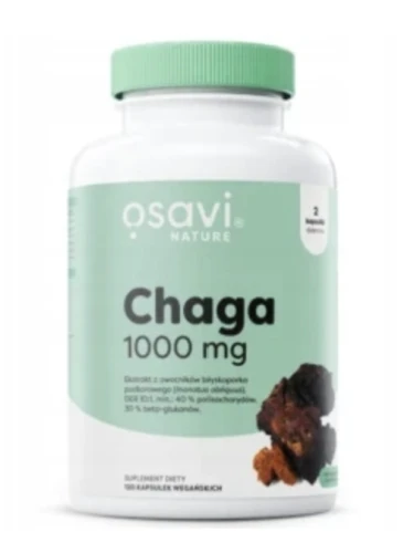 OSAVI CHAGA 1000 MG 120 KAPS. – EKSTRAKT Z OWOCNIKÓW GRZYBA