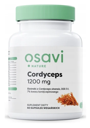 OSAVI CORDYCEPS 1200 MG 60 KAPS. – NA ODPORNOŚĆ I WITALNOŚĆ