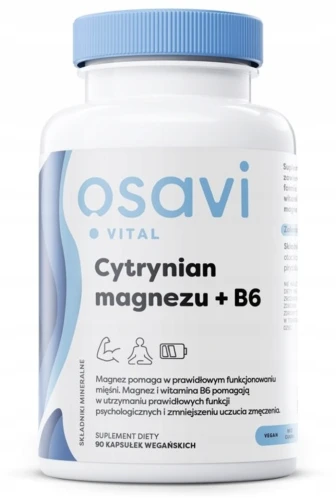 OSAVI CYTRYNIAN MAGNEZU + B6  90 KAPS. – NA NERWY