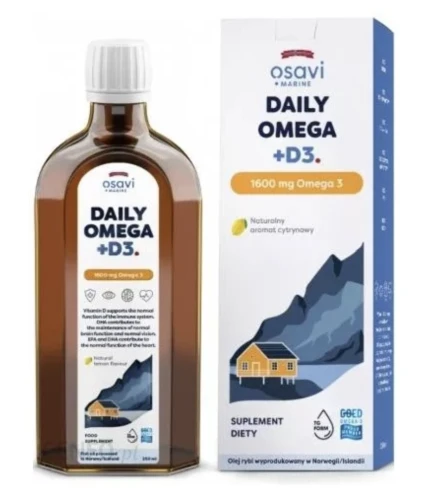 OSAVI DAILY OMEGA 1600 MG 500 ML – NA SERCE, MÓZG I WZROK