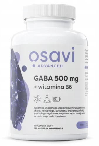 OSAVI GABA 500 MG + B6 120 KAPS. – NA UKŁAD NERWOWY I RELAKS
