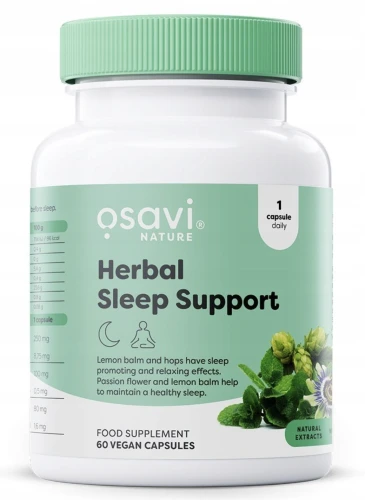 OSAVI HERBAL SLEEP SUPPORT 60 KAPS. – NA SEN I WYCISZENIE