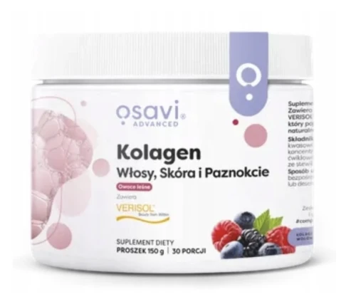 OSAVI KOLAGEN WŁOSY SKÓRA PAZNOKCIE 150 G – OWOCE LEŚNE