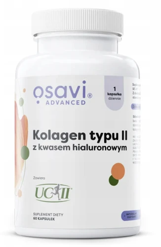 OSAVI KOLAGEN TYPU II Z KWASEM HIALURONOWYM 60 KAPS. – STAWY