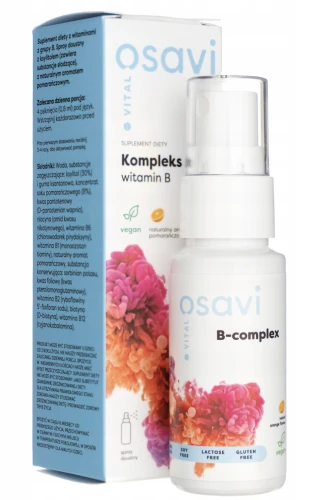 OSAVI KOMPLEKS WITAMIN B SPRAY 25 ML POMARAŃCZA – NA ENERGIĘ