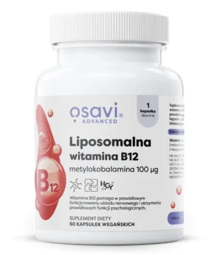 OSAVI LIPOSOMALNA WITAMINA B12 60 KAPS. – ENERGIA