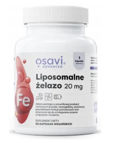 OSAVI LIPOSOMALNE ŻELAZO 20 MG 60 KAPS. – ODPORNOŚĆ I ENERGIA