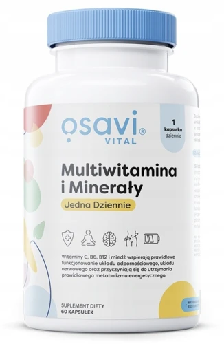 OSAVI MULTIWITAMINA I MINERAŁY 60 KAPS. – NA WITAMINY I MINERAŁY