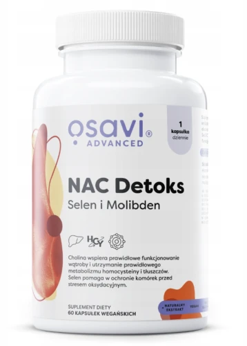 OSAVI NAC DETOKS 60 KAPS. – NA WĄTROBĘ I METABOLIZM
