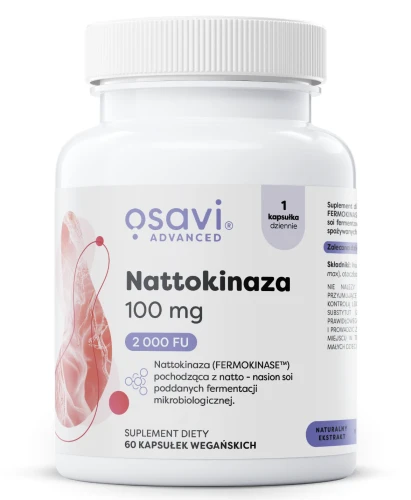 OSAVI NATTOKINAZA 100 MG 60 KAPS. – ENZYM FERMENTOWANEJ SOI