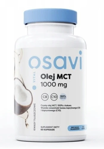 OSAVI OLEJ MCT 1000 MG 60 KAPS. – NA ENERGIĘ