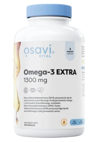 OSAVI OMEGA-3 EXTRA 1300 MG 180 KAPS. – NA SERCE I WZROK