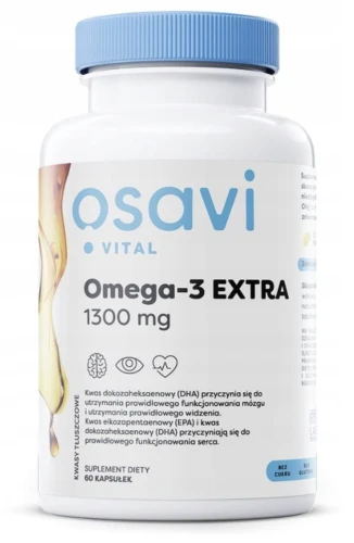 OSAVI OMEGA-3 1300 MG 60 KAPS. – NA SERCE I WZROK