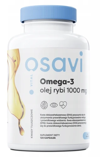 OSAVI OMEGA-3 OLEJ RYBI 1000 MG 120 KAPS. – NA SERCE I WZROK