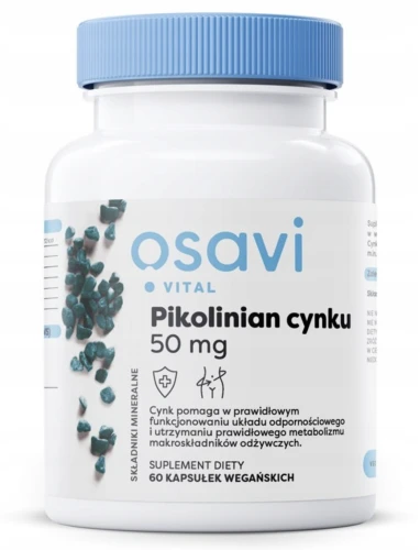 OSAVI PIKOLINIAN CYNKU 50 MG 60 KAPS. – NA ODPORNOŚĆ I SKÓRĘ