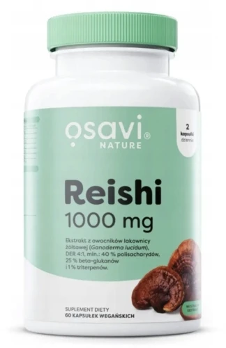 OSAVI REISHI 1000 MG 60 KAPS. – EKSTRAKT Z LAKOWNICY