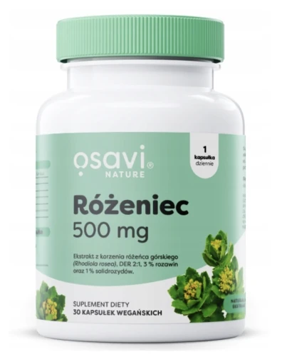 OSAVI RÓŻENIEC 500 MG 30 KAPS. – NA STRES I ZMĘCZENIE