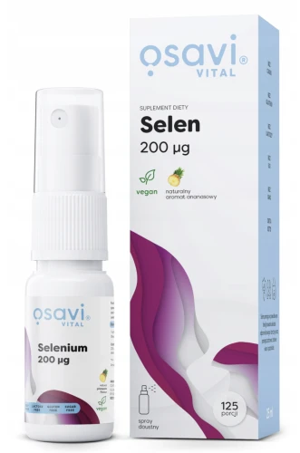 OSAVI SELEN SPRAY 200 MCG 25 ML ANANAS – NA ODPORNOŚĆ I TARCZYCĘ
