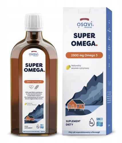 OSAVI SUPER OMEGA 2900 MG 500 ML – NA SERCE I MÓZG