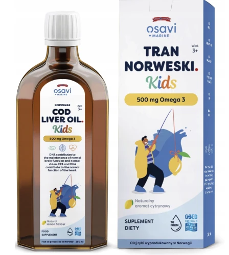 OSAVI TRAN KIDS 500 MG 250 ML – NA ODPORNOŚĆ I WZROK