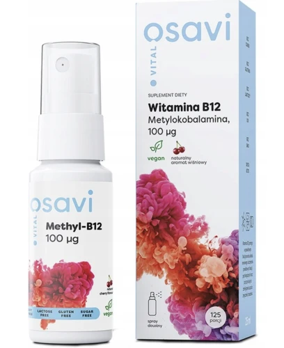 OSAVI WITAMINA B12 100 MCG SPRAY 25 ML – NA UKŁAD NERWOWY