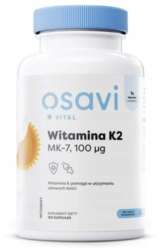 OSAVI WITAMINA K2 MK-7 100 MCG 120 KAPS. – NA KOŚCI