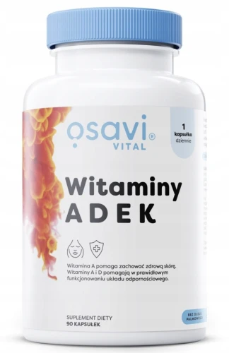 OSAVI WITAMINY ADEK 90 KAPS. – NA ODPORNOŚĆ, SKÓRĘ I WZROK