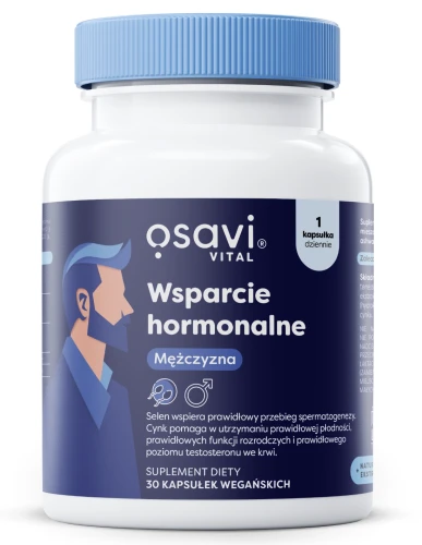 OSAVI WSPARCIE HORMONALNE MĘŻCZYZNA 30 KAPS. – NA TESTOSTERON