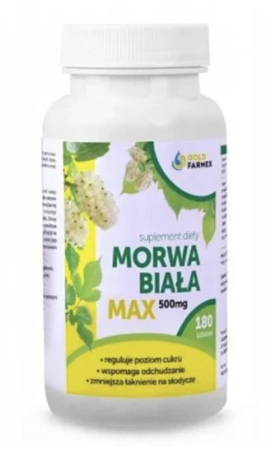 MORWA BIAŁA MAX 180 TABLETEK – NA METABOLIZM