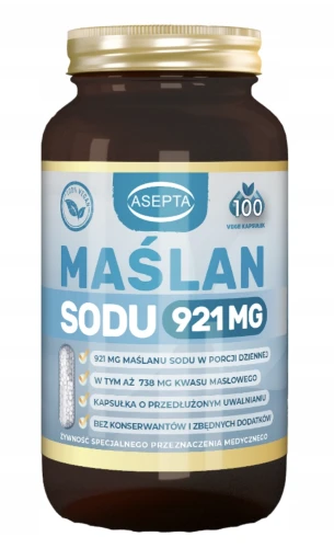 ASEPTA MAŚLAN SODU 921 MG 100 KAPS. – NA JELITA