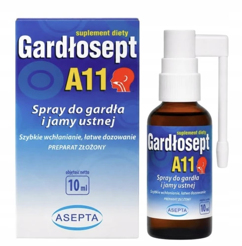 ASEPTA GARDŁOSEPT A11 10 ML – SPRAY DO GARDŁA