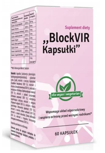 BLOCKVIR ODPORNOŚĆ 60 KAPSUŁEK – WSPARCIE UKŁADU ODPORNOŚCIOWEGO