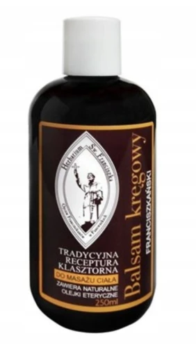 FRANCISZKAŃSKI BALSAM KRĘGOWY 250 ML – DO MASAŻU MIĘŚNI I PLECÓW