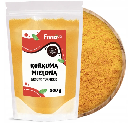 FIVIO UP KURKUMA MIELONA 500 G – DO ZUP, RYŻU I SOSÓW