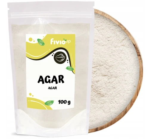 FIVIO UP AGAR 100 G – ROŚLINNY ZAGĘSTNIK DO DESERÓW I GALARETEK