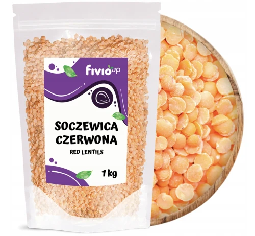 FIVIO UP SOCZEWICA CZERWONA 1 KG – DO ZUP, CURRY I KOTLETÓW