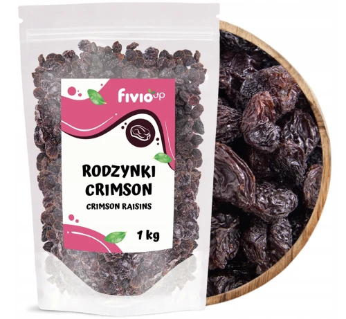 FIVIO UP RODZYNKI CRIMSON 1 KG – DO WYPIEKÓW, OWSIANEK I DESERÓW