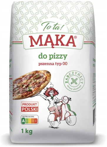 TOTA! MĄKA PSZENNA TYP 00 1 KG – DO PIZZY I WŁOSKICH WYPIEKÓW