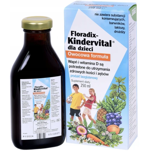 FLORADIX KINDERVITAL 250 ML – WAPŃ I 9 WITAMIN DLA DZIECI