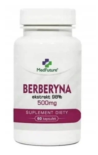 BERBERYNA 500 MG – EKSTRAKT 98% NA GLUKOZĘ I LIPIDY