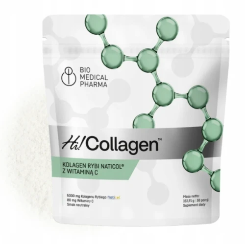 HI!COLLAGEN KOLAGEN MORSKI NATICol® 5000 MG + WITAMINA C – SKÓRA, 150 G