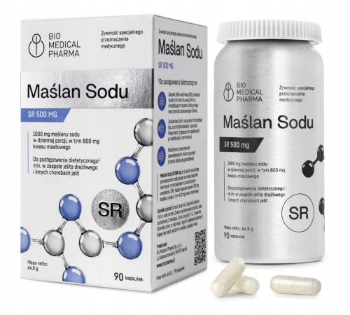 BIO MEDICAL PHARMA MAŚLAN SODU SR 500 MG – WSPARCIE JELIT