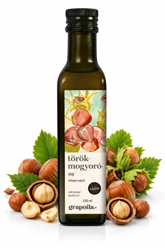 OLEJ Z ORZECHÓW LASKOWYCH 250 ML – DO SAŁATEK I PIELĘGNACJI