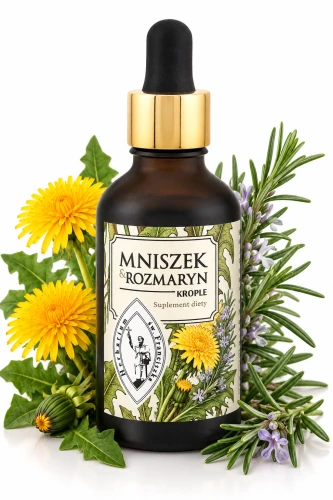 MNISZEK I ROZMARYN KROPLE 50 ML – WSPARCIE TRAWIENIA I WĄTROBY