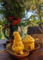 Świeca LEŚNY DOMEK 100% Wosk Pszczeli Naturalna EKO Dekoracja Prezent 35h