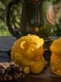 Świeca JEŻYK JESIEŃ 100% Wosk Pszczeli Naturalna EKO Dekoracja Prezent 36h