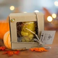 Świeca HALLOWEEN CZASZKI 100% Wosk Pszczeli Naturalna Dekoracja Prezent 28h