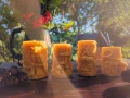 Świeca HALLOWEEN CZASZKI 100% Wosk Pszczeli Naturalna Dekoracja Prezent 28h