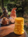 Świeca LEŚNY MOTYW 100% Wosk Pszczeli Naturalna EKO Dekoracja Prezent 28h