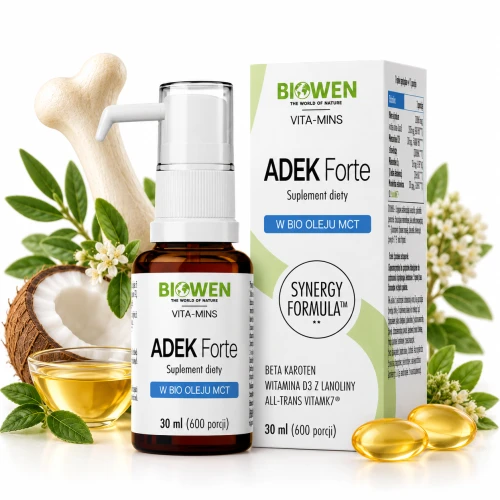 ADEK FORTE 30 ML – WSPARCIE ODPORNOŚCI, KOŚCI I WZROKU